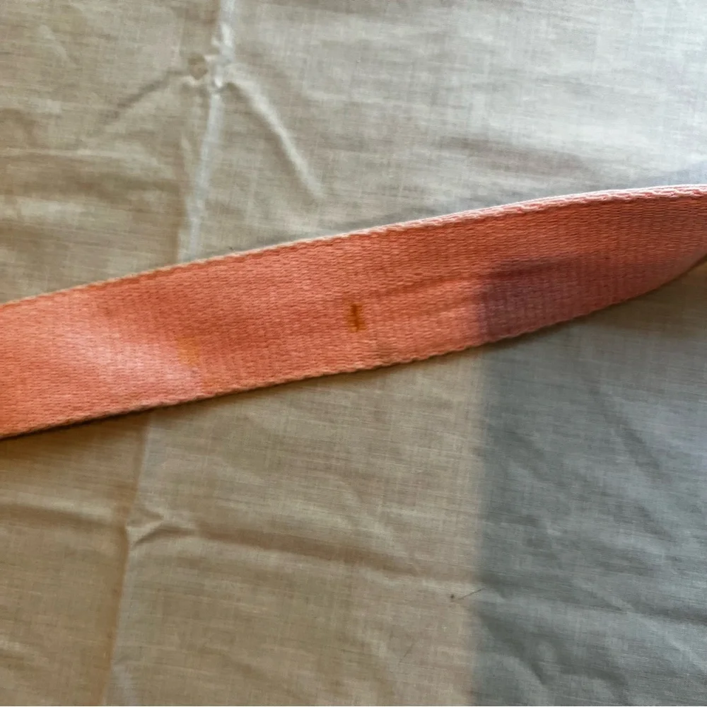 Abercrombie Kids Navy belts with Green and Pink Stripes